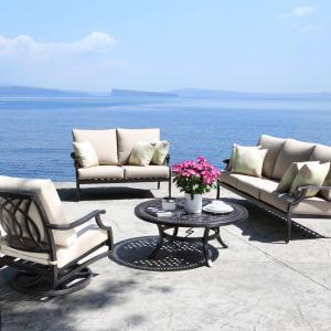 cast aluminum patio furniture set