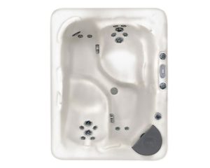 acrylic shell of the 2 person hot tub