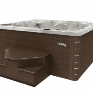 Model-710-beachcomber with steps to four seater hot tub