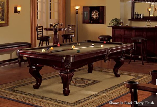 The Mallory Pool Table by Legacy Billiards in Cherry finish
