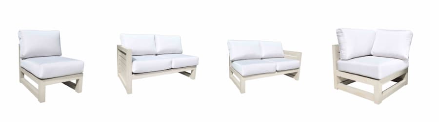 Lakeview by Cabana Coast sectional couch modules
