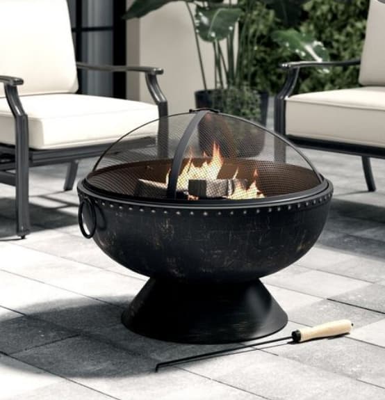 Wood burning fire pit