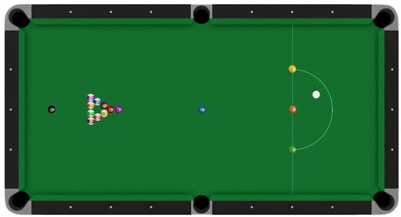 Snooker and shop pool table