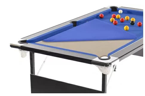 Pool table made with MDF particleboard tabletop