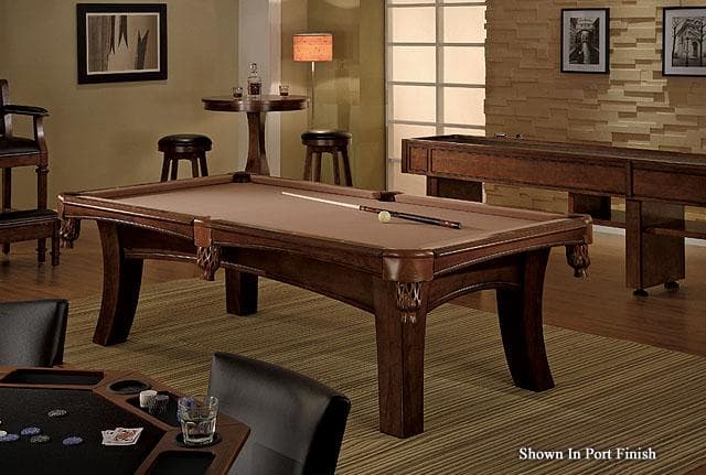 A room designed around the Ella pool table ripe for practicing billiard tips
