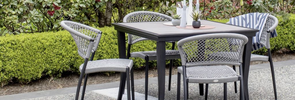 how to clean rope furniture like this Ria dining set from Ratana