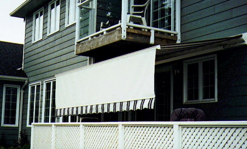 Backyard awning with extension