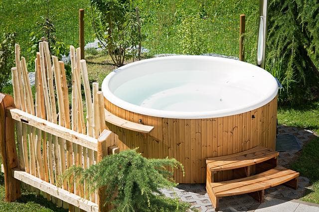 whirlpool hot tub in backyard is different than a jacuzzi or spa