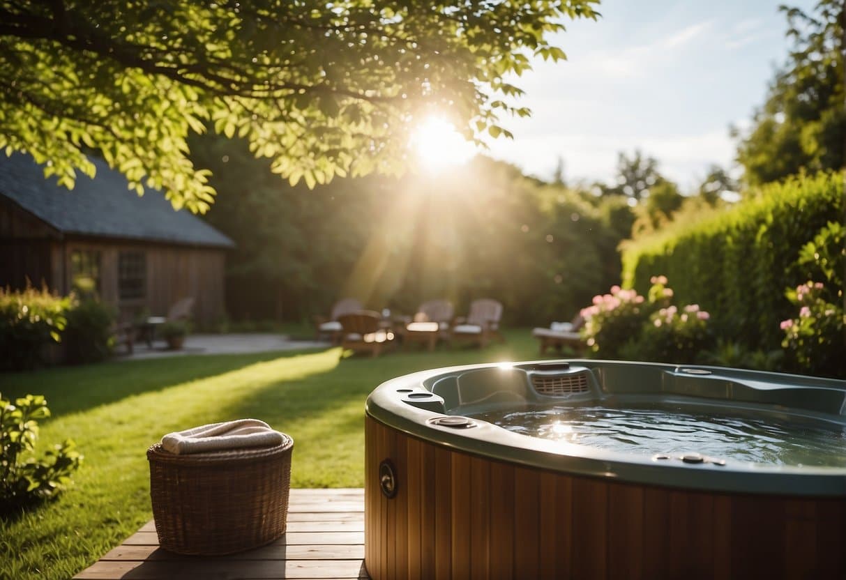 summer temperature for hot tubs