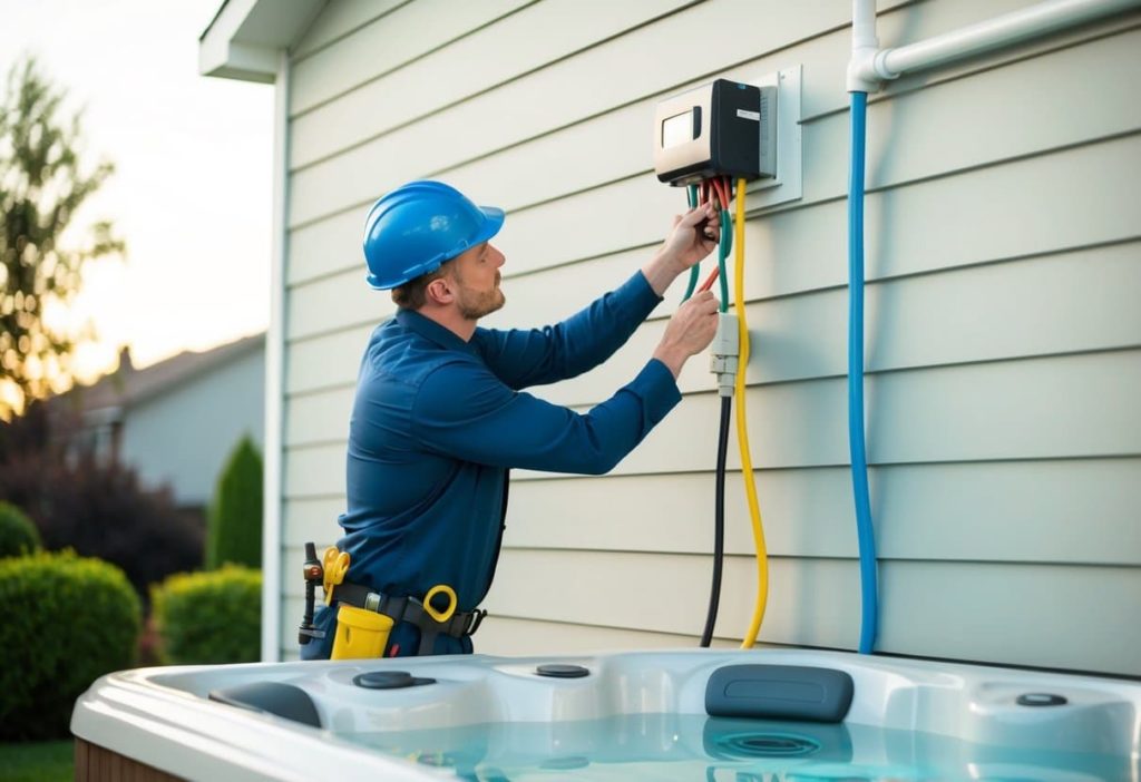 hot tub electrical installation