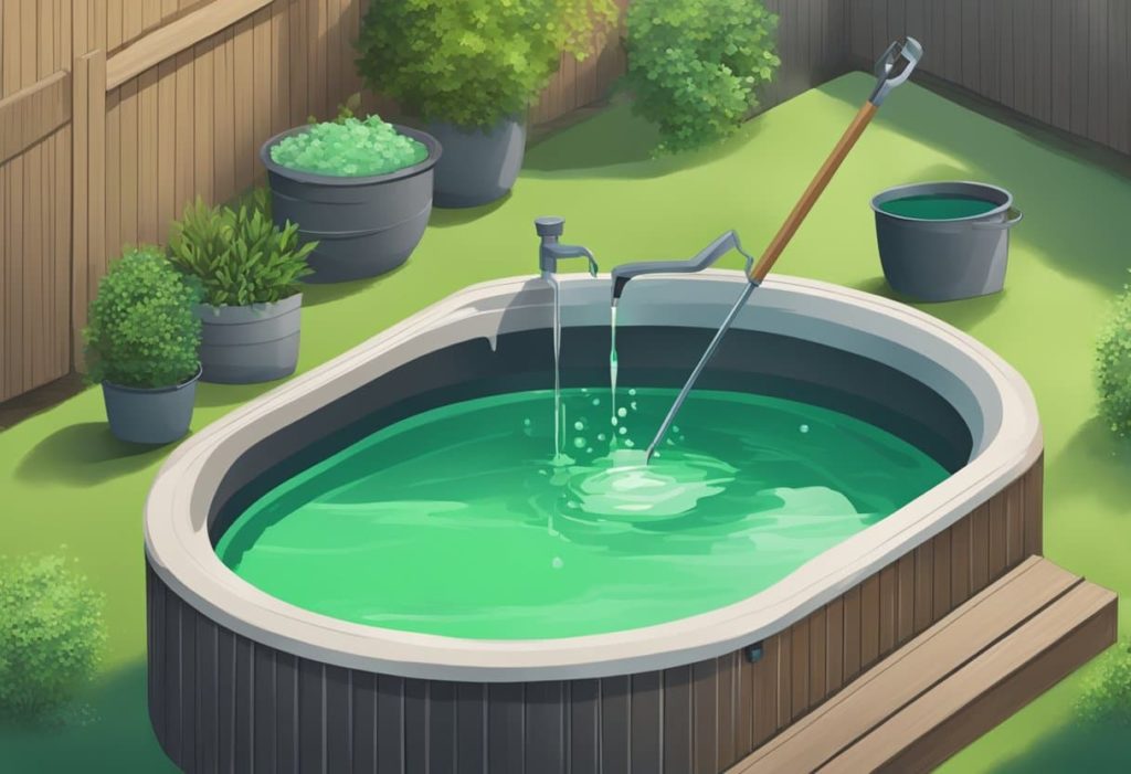 is green hot tub water dangerous