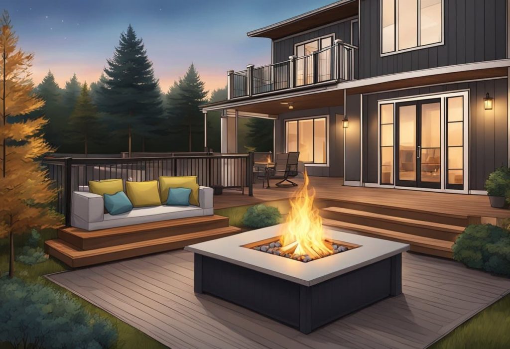 marble rocks in fire pits outdoor backyard
