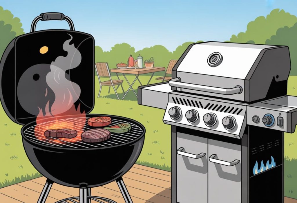 charcoal vs propane bbq